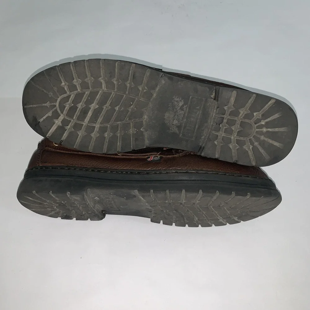 Justin Boots Mens Size 13M Brown Leather Chukka Ankle Lace Up Casual Shoes